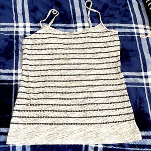 Loft jersey tee sequined tank top. Small.